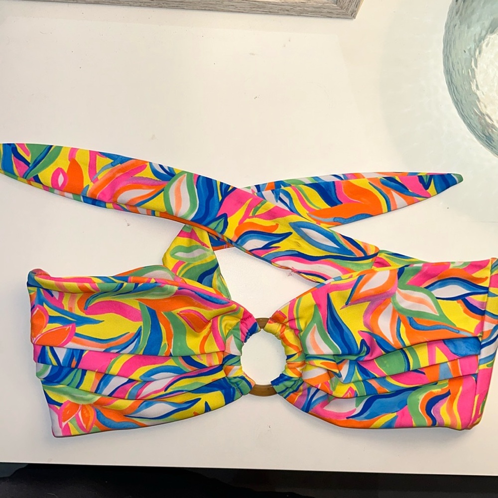 Kulani Kinis - Strapless Bandeau Top - Tropical illusion